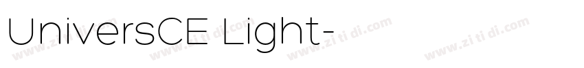 UniversCE Light字体转换